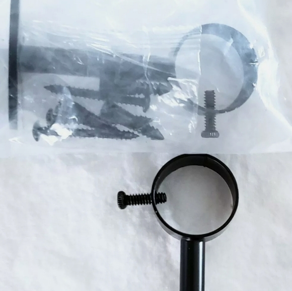 New Black Curtain Loop Brackets - Picture 4 of 5